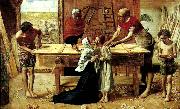 Sir John Everett Millais christ in the house of his parents Spain oil painting artist